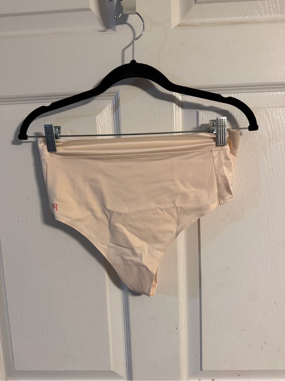 Ruby Ribbon High-Waist Panty in Light Beige